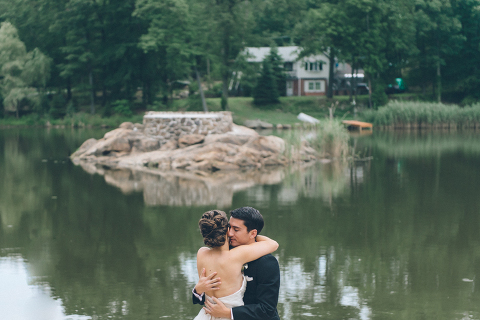 Rock Island Lake Club wedding, captured by photo-documentary NJ wedding photographer Hey Karis.