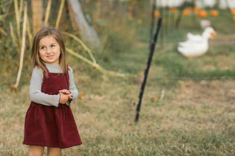 Fall is in full swing here in NJ, my first Fall Family session with Anna and Adam at their Farm House in Hackettstown NJ. Anna and Adam recently purchased their dream farm house on a 4 acres of land. This family of four now has chickens, ducks, birds, cats, a dog, sheep and plans to add many more to the list in the future. I had the honor of visiting Anna and Adam and their two beautiful children at their Farm the other day. I got much need vitamin D walking around the property, enjoying the foliage, running around with their kids and meeting all the farm animals. I sincerely enjoy photographing families now because there are no dull moments with kids, every moment is perfect! Fall family session at Anna and Adam’s Farm at Hackettstown NJ photographed by Karis from HeyKaris. 