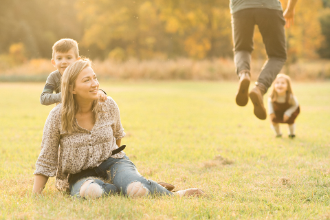 Fall is in full swing here in NJ, my first Fall Family session with Anna and Adam at their Farm House in Hackettstown NJ. Anna and Adam recently purchased their dream farm house on a 4 acres of land. This family of four now has chickens, ducks, birds, cats, a dog, sheep and plans to add many more to the list in the future. I had the honor of visiting Anna and Adam and their two beautiful children at their Farm the other day. I got much need vitamin D walking around the property, enjoying the foliage, running around with their kids and meeting all the farm animals. I sincerely enjoy photographing families now because there are no dull moments with kids, every moment is perfect! Fall family session at Anna and Adam’s Farm at Hackettstown NJ photographed by Karis from HeyKaris. 