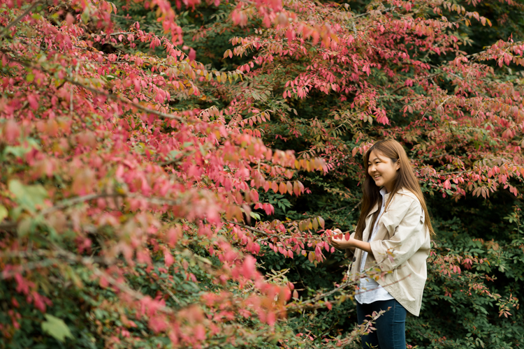 Esther and Thomas’ Fall family session at NJ Botanical Garden with three of their older children were so much to photograph since older kids tend to follow direction better. But I can not do cute little poses that I do with younger children. I thought to myself what would Wes Anderson do? Something more abstract and something fun. Bigger and older kids needed big actions and something not cheesy. Photographing older kids were bit challenging at first but I think we all had some fun and got some good photos for Esther and Thomas’ family. Esther and Thomas’ fall family session at NJ Botanical Garden photographed by Karis from Hey Karis. Photograph is like freezing time, motion in print, movie turned into a book.