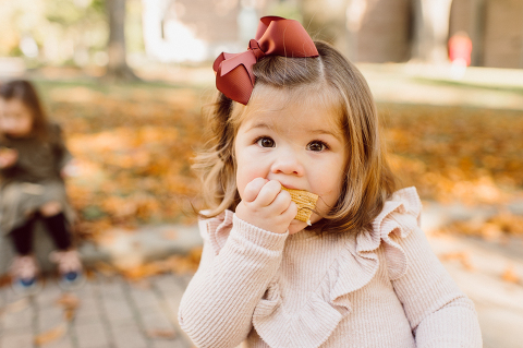 Weather was so amazing on the day I met Kristen and Anthony for their family session with three of their adorable daughters. Clare and Cass are the older two girls and from the moment I met them they showed me their fun personalities, l laughed, smiled and ran around Princeton University campus. I had such a fun time with the adorable D’Elia family.  Kristen and Anthony D’Elia Fall Family Session in Princeton University campus photographed by Karis from Hey Karis. Photograph is like freezing time, motion in print, movie turned into a book. 