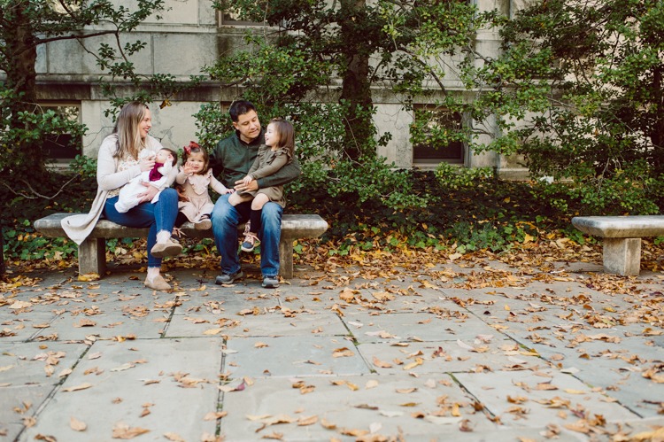 Weather was so amazing on the day I met Kristen and Anthony for their family session with three of their adorable daughters. Clare and Cass are the older two girls and from the moment I met them they showed me their fun personalities, l laughed, smiled and ran around Princeton University campus. I had such a fun time with the adorable D’Elia family. Kristen and Anthony D’Elia Fall Family Session in Princeton University campus photographed by Karis from Hey Karis. Photograph is like freezing time, motion in print, movie turned into a book.