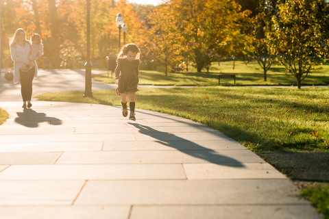 Weather was so amazing on the day I met Kristen and Anthony for their family session with three of their adorable daughters. Clare and Cass are the older two girls and from the moment I met them they showed me their fun personalities, l laughed, smiled and ran around Princeton University campus. I had such a fun time with the adorable D’Elia family.  Kristen and Anthony D’Elia Fall Family Session in Princeton University campus photographed by Karis from Hey Karis. Photograph is like freezing time, motion in print, movie turned into a book. 