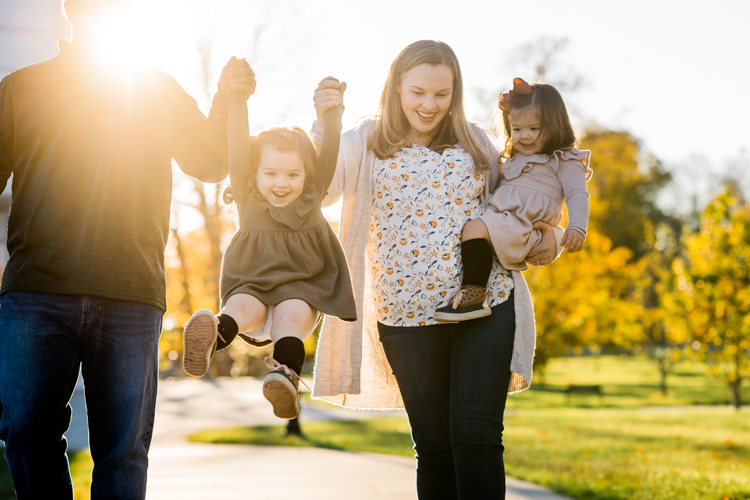 Weather was so amazing on the day I met Kristen and Anthony for their family session with three of their adorable daughters. Clare and Cass are the older two girls and from the moment I met them they showed me their fun personalities, l laughed, smiled and ran around Princeton University campus. I had such a fun time with the adorable D’Elia family. Kristen and Anthony D’Elia Fall Family Session in Princeton University campus photographed by Karis from Hey Karis. Photograph is like freezing time, motion in print, movie turned into a book.