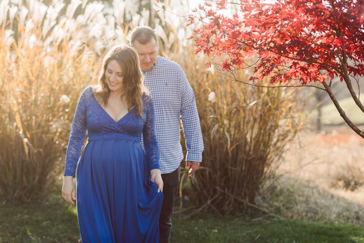 Lisa and Jamie chose to goto Ninety Acres at Natirar NJ because that’s where Jamie proposed to Lisa and had dinner. Since then Lisa and Jamie go back to Ninety Acres to celebrate their anniversary.  And we came here for Lisa and Jamie’s maternity session, a special place in their hearts and once the baby arrives as a family of three they will come celebrate their anniversary with their baby boy. Maybe because it was a special place for Lisa and Jamie, the weather was so beautiful, sunset was so glorious. Lisa and Jamie’s maternity session at Ninety Acres at Natirara NJ  photographed by Karis from Hey Karis. Photograph is like freezing time, motion in print, movie turned into a book. Now booking 2021 and 2022 weddings.