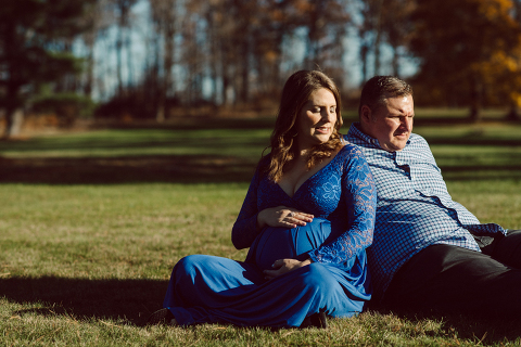 Lisa and Jamie chose to goto Ninety Acres at Natirar NJ because that’s where Jamie proposed to Lisa and had dinner. Since then Lisa and Jamie go back to Ninety Acres to celebrate their anniversary.  And we came here for Lisa and Jamie’s maternity session, a special place in their hearts and once the baby arrives as a family of three they will come celebrate their anniversary with their baby boy. Maybe because it was a special place for Lisa and Jamie, the weather was so beautiful, sunset was so glorious. Lisa and Jamie’s maternity session at Ninety Acres at Natirara NJ  photographed by Karis from Hey Karis. Photograph is like freezing time, motion in print, movie turned into a book. Now booking 2021 and 2022 weddings.