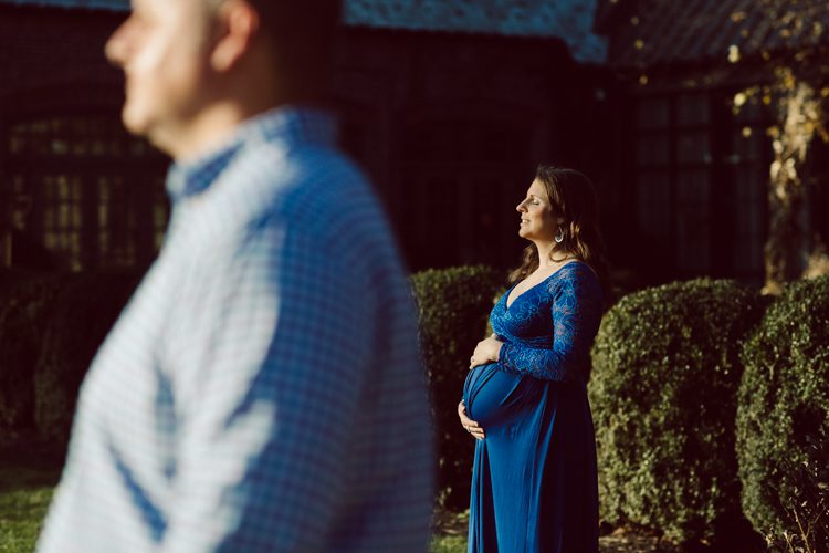 Lisa and Jamie chose to goto Ninety Acres at Natirar NJ because that’s where Jamie proposed to Lisa and had dinner. Since then Lisa and Jamie go back to Ninety Acres to celebrate their anniversary.  And we came here for Lisa and Jamie’s maternity session, a special place in their hearts and once the baby arrives as a family of three they will come celebrate their anniversary with their baby boy. Maybe because it was a special place for Lisa and Jamie, the weather was so beautiful, sunset was so glorious. Lisa and Jamie’s maternity session at Ninety Acres at Natirara NJ  photographed by Karis from Hey Karis. Photograph is like freezing time, motion in print, movie turned into a book. Now booking 2021 and 2022 weddings.