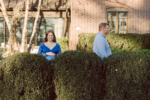 Lisa and Jamie chose to goto Ninety Acres at Natirar NJ because that’s where Jamie proposed to Lisa and had dinner. Since then Lisa and Jamie go back to Ninety Acres to celebrate their anniversary.  And we came here for Lisa and Jamie’s maternity session, a special place in their hearts and once the baby arrives as a family of three they will come celebrate their anniversary with their baby boy. Maybe because it was a special place for Lisa and Jamie, the weather was so beautiful, sunset was so glorious. Lisa and Jamie’s maternity session at Ninety Acres at Natirara NJ  photographed by Karis from Hey Karis. Photograph is like freezing time, motion in print, movie turned into a book. Now booking 2021 and 2022 weddings.