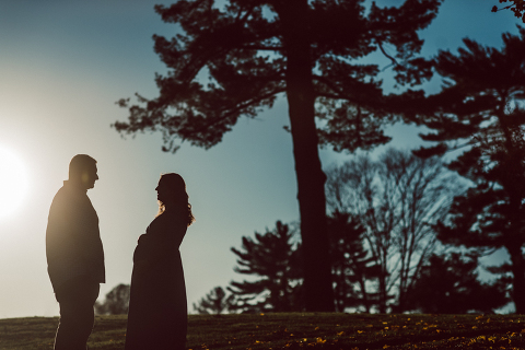 Lisa and Jamie chose to goto Ninety Acres at Natirar NJ because that’s where Jamie proposed to Lisa and had dinner. Since then Lisa and Jamie go back to Ninety Acres to celebrate their anniversary.  And we came here for Lisa and Jamie’s maternity session, a special place in their hearts and once the baby arrives as a family of three they will come celebrate their anniversary with their baby boy. Maybe because it was a special place for Lisa and Jamie, the weather was so beautiful, sunset was so glorious. Lisa and Jamie’s maternity session at Ninety Acres at Natirara NJ  photographed by Karis from Hey Karis. Photograph is like freezing time, motion in print, movie turned into a book. Now booking 2021 and 2022 weddings.