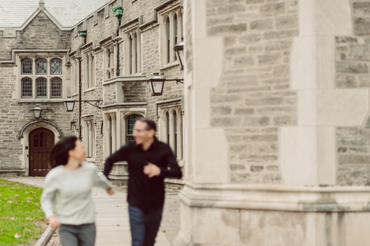 Since COVID-19 and the whole social distancing got all the colleges and universities to go virtual. Princeton University campus was empty the whole summer and fall, more people crowed to enjoy the historic campus with it's stunning architecture. Archways, columns and now award winning modern buildings make up this prestigious Princeton University Campus. When classes are in session, photograph is not permitted so now with the campus being empty all the photographers took the opportunity. I also had several photoshoots previous to Christina and GP's engagement session. Christina and GP being my last engagement session of 2020, I wanted it to be special, bit different. I wanted to see something new in this place that I've already been. After I met up with Christina and GP I took a new route around the campus, on the outer skirts to see if I find anything interesting, to get inspired. I laughed so much during the engagement session with Christina and GP, I think I cried a little. Fun Engagement Session with Christina and GP in Princeton University captured by NY NJ Documentary Wedding Photographer Karis from Hey Karis, photographing your wedding moments cinematically.