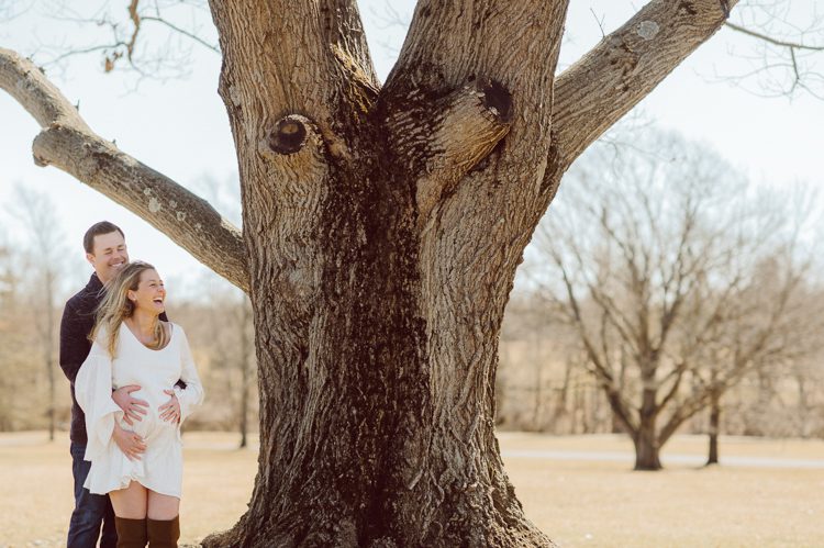 Nicole and Dan are expecting their baby boy and wanted to do a maternity session. More than a photo session, we actually hung out, got a tour of the house, saw the baby's nursery! Then we went out to Colonial Park in Somerset, NJ for some fresh air, vitamin D and some outdoor photos. Nicole and Dan looked so happy and in love, plus Nicole's two sisters joined for some cute sister photos! Nicole and Dan's maternity session at Colonial Park Somerset NJ captured by Karis from NY and NJ wedding photographer Hey Karis.