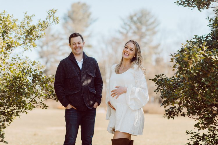 Nicole and Dan are expecting their baby boy and wanted to do a maternity session. More than a photo session, we actually hung out, got a tour of the house, saw the baby's nursery! Then we went out to Colonial Park in Somerset, NJ for some fresh air, vitamin D and some outdoor photos. Nicole and Dan looked so happy and in love, plus Nicole's two sisters joined for some cute sister photos! Nicole and Dan's maternity session at Colonial Park Somerset NJ captured by Karis from NY and NJ wedding photographer Hey Karis.