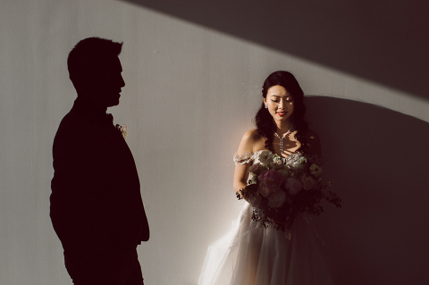 PUBLIC Hotel on Chrystie St, New York was closed during pandemic and was under renovation during Stella and Peter's wedding on May 18, 2021. But they opened up the entire 17th floor as well as the terrace and rooftop especially for Stella and Peter's wedding celebration. Stella, Peter along with their dog Jasper started their wedding day at PUBLIC Hotel Manhattan NY followed by rooftop wedding ceremony with 80 of their closest family & friends. Stella and Peter's intimate and lovely wedding was celebrated as we watched the sunset over the rooftop of PUBLIC Hotel. Stella and Peter's PUBLIC hotel wedding captured by NY NJ Weddings, Elopements and Family Photographer Karis by Hey Karis.