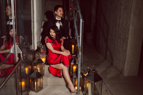 PUBLIC Hotel on Chrystie St, New York was closed during pandemic and was under renovation during Stella and Peter's wedding on May 18, 2021. But they opened up the entire 17th floor as well as the terrace and rooftop especially for Stella and Peter's wedding celebration. Stella, Peter along with their dog Jasper started their wedding day at PUBLIC Hotel Manhattan NY followed by rooftop wedding ceremony with 80 of their closest family & friends. Stella and Peter's intimate and lovely wedding was celebrated as we watched the sunset over the rooftop of PUBLIC Hotel. Stella and Peter's PUBLIC hotel wedding captured by NY NJ Weddings, Elopements and Family Photographer Karis by Hey Karis.