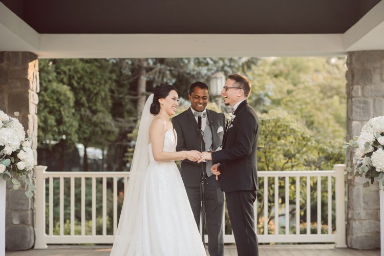 Two smart, corky and bubbly couple Christina and GP tied the knot at Bridgewater Manor. This doctor duo's very first priority while planning for their wedding was to create a safe wedding day for everyone. This "White Castle Burger" loving groom GP and sweet sweet Christina's wedding day was as I expected fun fun and fun. Their wedding day went smoothly, pleasantly and flawlessly. The whole day flew by because we were all having too much fun, I hope you'll relive the perfect moment through these photos.   NY NJ wedding and elopement photographer Karis, Hey Karis photographing Christina and GP's wedding at Bridgewater Manor, NJ. Christina and GP got ready at Hyatt House Bridgewater NJ, first look and wedding portraits took place at Leonard J Buck Gardens in the late afternoon. Christina and GP's outdoor wedding ceremony was right on time during gorgeous sunset at Bridgewater Manor. This beautiful smart doctor couple tied the knot with the most perfect sunset in front of their friends and family. These two then celebrated and partied the night away with smiles and dancing shoes. Bridgewater Manor NJ wedding photographed by Karis, NY NJ wedding and elopement photographer Hey Karis.