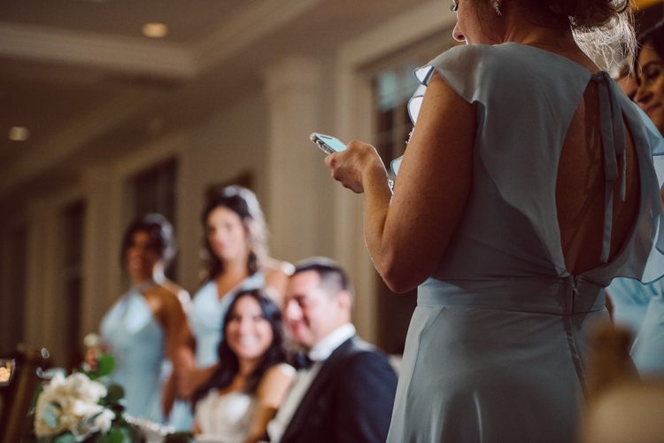 Brianna and Joe perfectly balances each other with their opposite personalities. Brianna quiet and calm and Joe loud and funny, they are the yin and yang to each other and together they create amazing chemistry. Joe's eyes literally sparkles when he is looking at her. Brianna and Joe's summer wedding at Trump National Golf Club Colts Neck NJ this past August was nothing but fun, filled with love and happy tears. Love is all we need in a wedding day! Brianna and Joe got married at ST. Mary’s Church in Colts Neck NJ then partied at Trump National Golf Club Colts Neck NJ. As soon as everyone was inside for the reception, the heavy grey clouds released a down pour washing the humidity away. Leaving cool evening for the newlyweds and their wedding guests to enjoy.  Brianna and Joe's wedding at Trump National Golf Club Colts Neck NJ photographed by Karis, NY NJ wedding and elopement photographer Hey Karis.