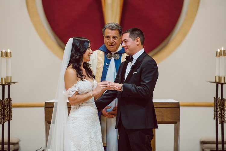 Brianna and Joe perfectly balances each other with their opposite personalities. Brianna quiet and calm and Joe loud and funny, they are the yin and yang to each other and together they create amazing chemistry. Joe's eyes literally sparkles when he is looking at her. Brianna and Joe's summer wedding at Trump National Golf Club Colts Neck NJ this past August was nothing but fun, filled with love and happy tears. Love is all we need in a wedding day! Brianna and Joe got married at ST. Mary’s Church in Colts Neck NJ then partied at Trump National Golf Club Colts Neck NJ. As soon as everyone was inside for the reception, the heavy grey clouds released a down pour washing the humidity away. Leaving cool evening for the newlyweds and their wedding guests to enjoy.  Brianna and Joe's wedding at Trump National Golf Club Colts Neck NJ photographed by Karis, NY NJ wedding and elopement photographer Hey Karis.