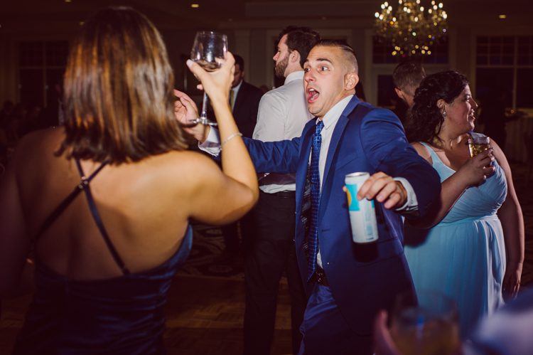 Brianna and Joe perfectly balances each other with their opposite personalities. Brianna quiet and calm and Joe loud and funny, they are the yin and yang to each other and together they create amazing chemistry. Joe's eyes literally sparkles when he is looking at her. Brianna and Joe's summer wedding at Trump National Golf Club Colts Neck NJ this past August was nothing but fun, filled with love and happy tears. Love is all we need in a wedding day! Brianna and Joe got married at ST. Mary’s Church in Colts Neck NJ then partied at Trump National Golf Club Colts Neck NJ. As soon as everyone was inside for the reception, the heavy grey clouds released a down pour washing the humidity away. Leaving cool evening for the newlyweds and their wedding guests to enjoy.  Brianna and Joe's wedding at Trump National Golf Club Colts Neck NJ photographed by Karis, NY NJ wedding and elopement photographer Hey Karis.
