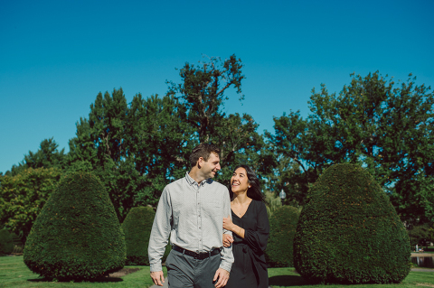 Flew to Cambridge Boston to hang out with Alexis and Kevin for their engagement session. Woke up 4am to catch 6am flight to Cambridge, Boston on a super busy Friday in October. Physically I was super tired but was super excited to meet Alexis and Kevin and also to shoot at a new environment other than NY & NJ. I felt Kevin and Alexis' kindness and warmth the moment I met Kevin when he came to pick me up at Boston Airport while Alexis was still getting ready for early morning engagement session. We drove around Alexis and Kevin's familiar places around Boston and we wrapped up the session at Life Alive Cafe where Alexis and Kevin had their first date during covid-19 lock down. They became each other's bubble friend then to being engaged. We all say if you survive COVID-19 lock down together you can do anything together! Alexis and Kevin's Boston Garden engagement session photographed by by Huson Valley, Catskills, NY and NJ Farm, Adventure Wedding and Elopement Photographer Karis | Hey Karis