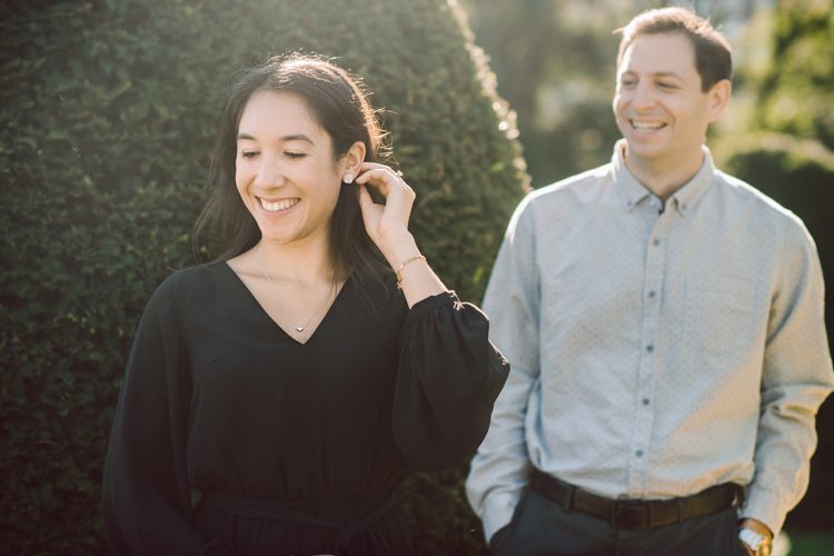 Flew to Cambridge Boston to hang out with Alexis and Kevin for their engagement session. Woke up 4am to catch 6am flight to Cambridge, Boston on a super busy Friday in October. Physically I was super tired but was super excited to meet Alexis and Kevin and also to shoot at a new environment other than NY & NJ. I felt Kevin and Alexis' kindness and warmth the moment I met Kevin when he came to pick me up at Boston Airport while Alexis was still getting ready for early morning engagement session. We drove around Alexis and Kevin's familiar places around Boston and we wrapped up the session at Life Alive Cafe where Alexis and Kevin had their first date during covid-19 lock down. They became each other's bubble friend then to being engaged. We all say if you survive COVID-19 lock down together you can do anything together! Alexis and Kevin's Boston Garden engagement session photographed by by Huson Valley, Catskills, NY and NJ Farm, Adventure Wedding and Elopement Photographer Karis | Hey Karis 