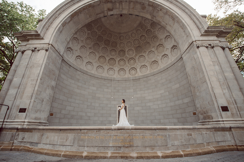 Monica and Will had a very simple intimate elopement planned at Central Park, NY then little reception with friends and parents are Instagram famous "Prince Tea House". Monica and Will's first look took place by Bethesda Fountain along with their beloved pup Appa (white fluffy Bichon Frise) We walked around Bethesda Fountain/Arcade getting some wedding portraits for Monica, Will and Appa then we walked towards Cop-Cot Central Park for Monica and Will's super intimate wedding ceremony officiated by his brother and joined by their parents, siblings and one friend. This super mini wedding ceremony was straight to the point and quick! At Prince Tea House about 20-30 friends of Monica and Will joined to celebrate the newly weds over some tea, biscuits and sandwiches. Monica and Will's Cop-Cot Central Park elopement, Prince Tea House wedding reception photographed by NYC elopement, Hudson Valley, Catskills, NY and NJ Farm, Adventure Wedding and Elopement Photographer Karis | Hey Karis 