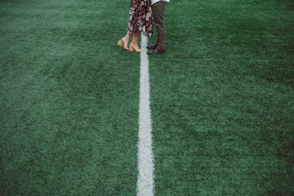 Samantha and Mike met while attending Monmouth University in West Long Branch, NJ. Sam and Mike's relationship wasn't a romantic one in the beginning but slowly they felt love for each other and one perfect day they became a couple. For their Fall engagement session, Sam and Mike decided to visit their old campus for their engagement session where it all began for them. Sam and Mike's Monmouth University Engagement photographed by NYC elopement, Hudson Valley, Catskills, NY and NJ, Farm, Adventure Wedding and Elopement Photographer Karis | Hey Karis