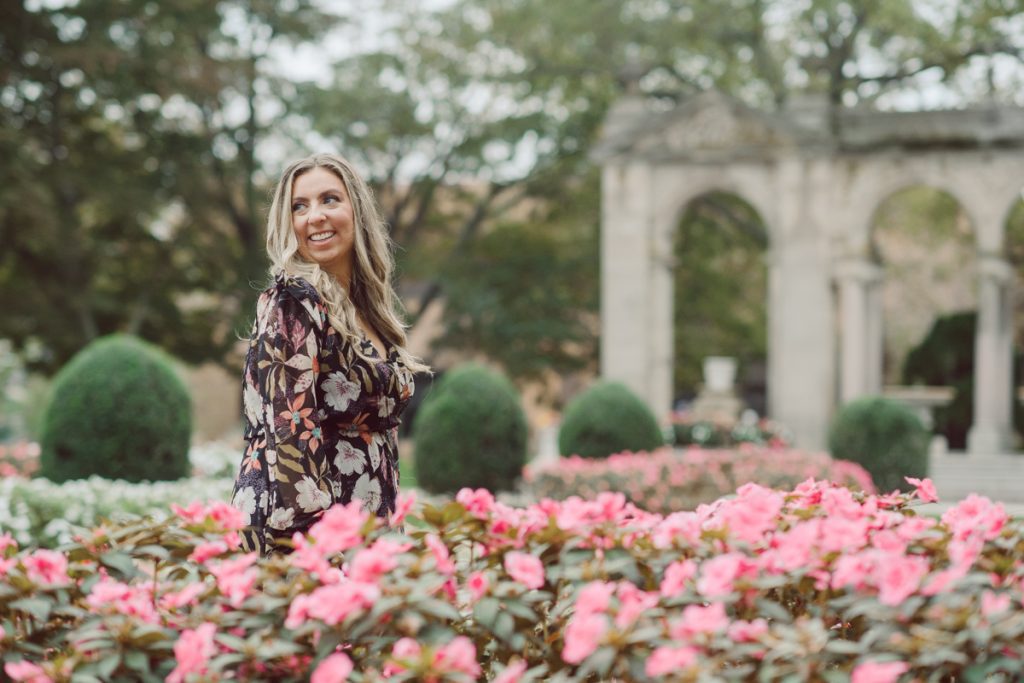 Samantha and Mike met while attending Monmouth University in West Long Branch, NJ. Sam and Mike's relationship wasn't a romantic one in the beginning but slowly they felt love for each other and one perfect day they became a couple. For their Fall engagement session, Sam and Mike decided to visit their old campus for their engagement session where it all began for them. Sam and Mike's Monmouth University Engagement photographed by NYC elopement, Hudson Valley, Catskills, NY and NJ, Farm, Adventure Wedding and Elopement Photographer Karis | Hey Karis
