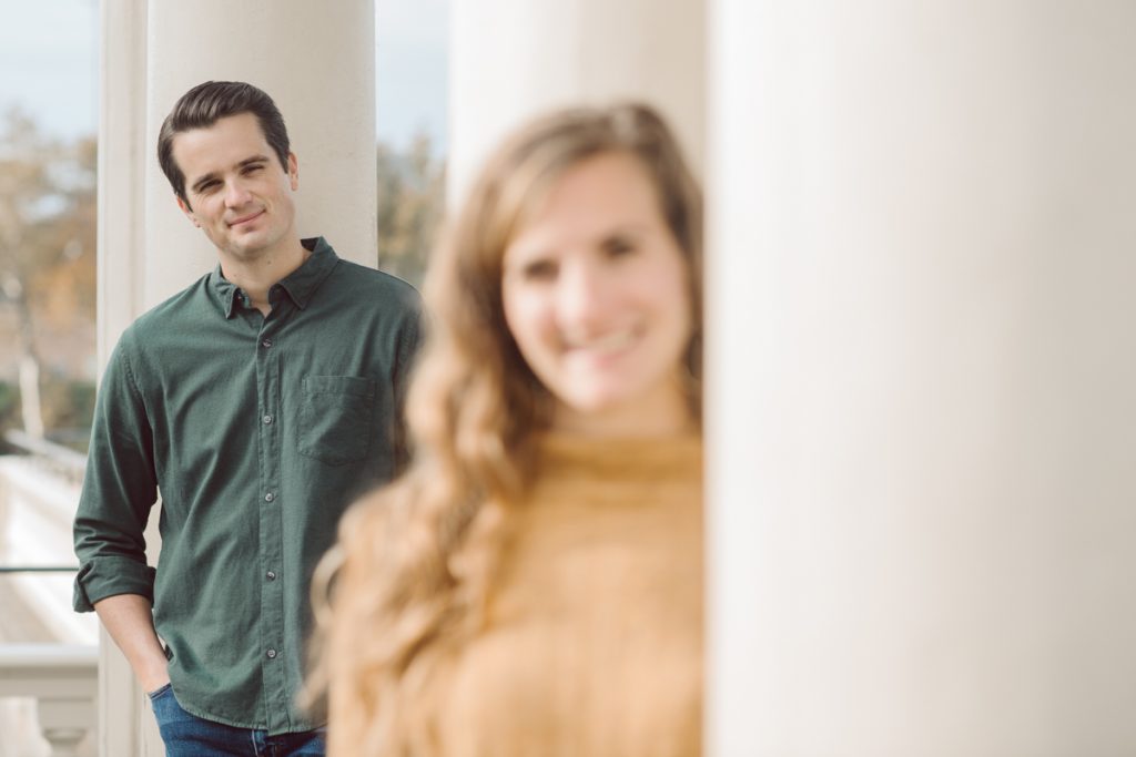 Took a peaceful one hour drive to Philadelphia early Sunday morning to meet with Lisa and John at Fairmount Water Works in Philadelphia PA for Lisa and John's engagement session. Lisa and John recently moved to Boston, but took a short weekend trip back to their old home city to get their engagement session. Lisa and John's Fairmount Water Works Philadelphia engagement photographed by NYC elopement, Hudson Valley, Catskills, NY and NJ, Farm, Adventure Wedding and Elopement Photographer Karis | Hey Karis