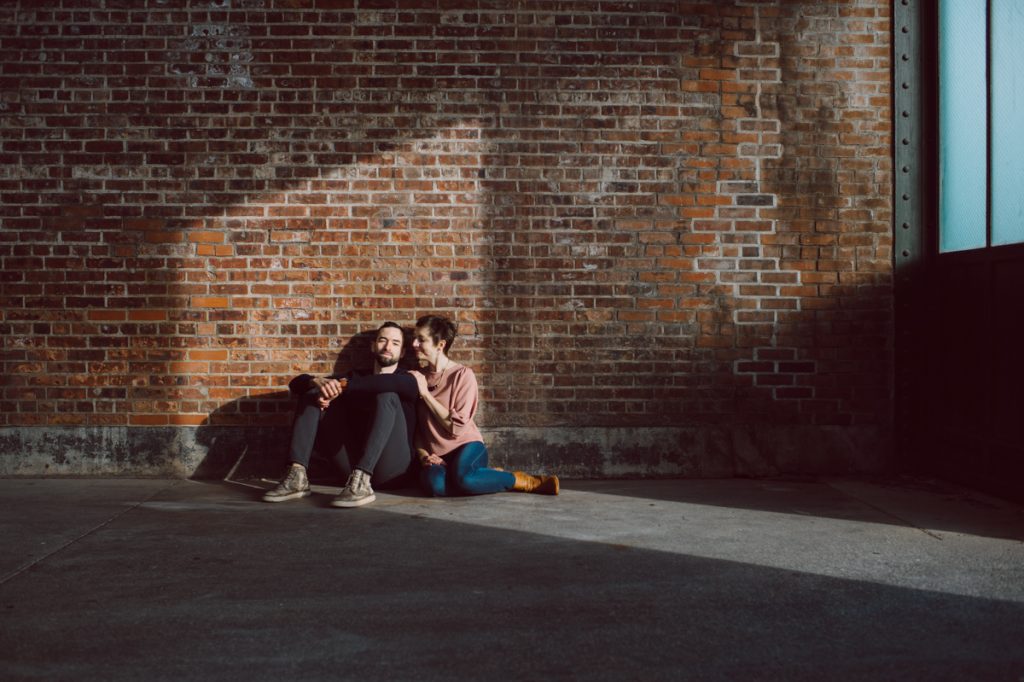 Jackie and Aron moved to the NYC from Hoboken and Jersey City area. And remembered loving the view of NYC from Liberty State Park so we chose Liberty State Park for their engagement session. It was one of the colder day in November but Jackie and Aron took the cold breeze like a champ and we created some rocking engagement photos. Jackie and Aron's Liberty State Park Jersey City NJ photographed by Hudson Valley, Catskills, NYC and NJ, Fun Wedding and Intimate Elopement Photographer | Hey Karis.