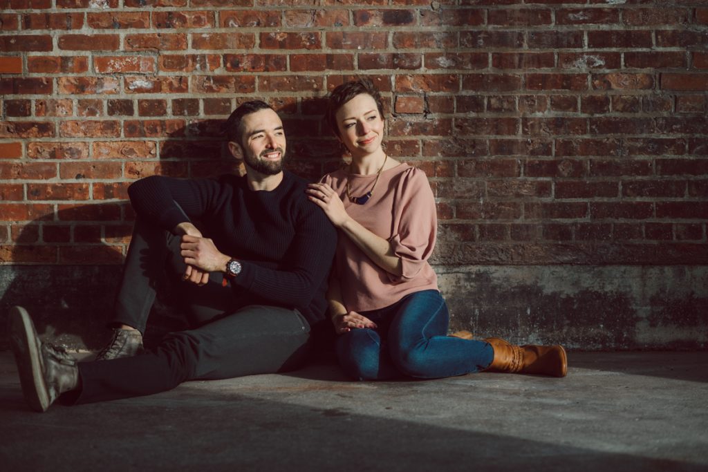 Jackie and Aron moved to the NYC from Hoboken and Jersey City area. And remembered loving the view of NYC from Liberty State Park so we chose Liberty State Park for their engagement session. It was one of the colder day in November but Jackie and Aron took the cold breeze like a champ and we created some rocking engagement photos. Jackie and Aron's Liberty State Park Jersey City NJ photographed by Hudson Valley, Catskills, NYC and NJ, Fun Wedding and Intimate Elopement Photographer | Hey Karis.