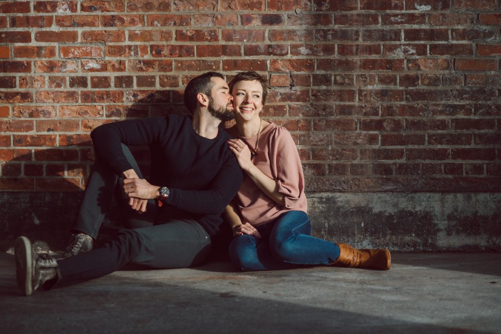 Jackie and Aron moved to the NYC from Hoboken and Jersey City area. And remembered loving the view of NYC from Liberty State Park so we chose Liberty State Park for their engagement session. It was one of the colder day in November but Jackie and Aron took the cold breeze like a champ and we created some rocking engagement photos. Jackie and Aron's Liberty State Park Jersey City NJ photographed by Hudson Valley, Catskills, NYC and NJ, Fun Wedding and Intimate Elopement Photographer | Hey Karis.