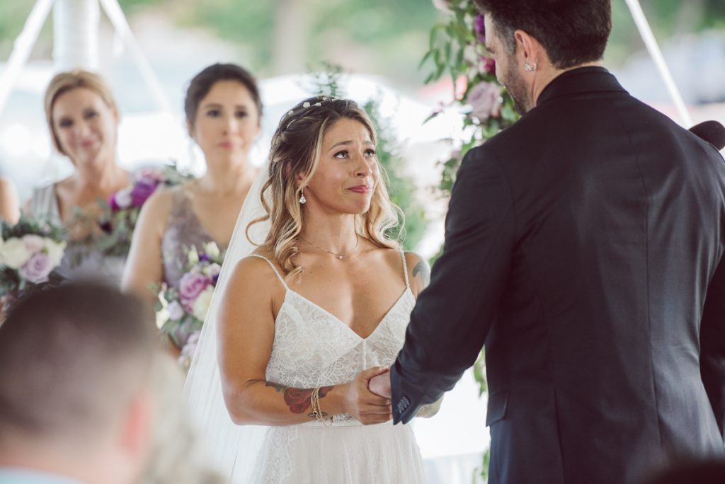 The Farm at Glenwood Mountain located in Sussex, NJ right by Mountain Creek Resort, this unique farm wedding venue was on my bucket list and I had the chance to photograph a wedding here with the best couple! Cristina and Nick, rock'n roll loving die hard fan of Marvel Studio duo celebrated their love and becoming one union at The Farm at Glenwood Mountain with fluffy cows in their backdrop. Cristina and Nick's love for each other is so real and true brought tears and smile on my eye and face the entire day. Cristina and Nick's The Farm and Glenwood Mountain wedding photographed by Hudson Valley, Catskills, NYC and NJ, Fun Wedding and Intimate Elopement Photographer | Hey Karis.