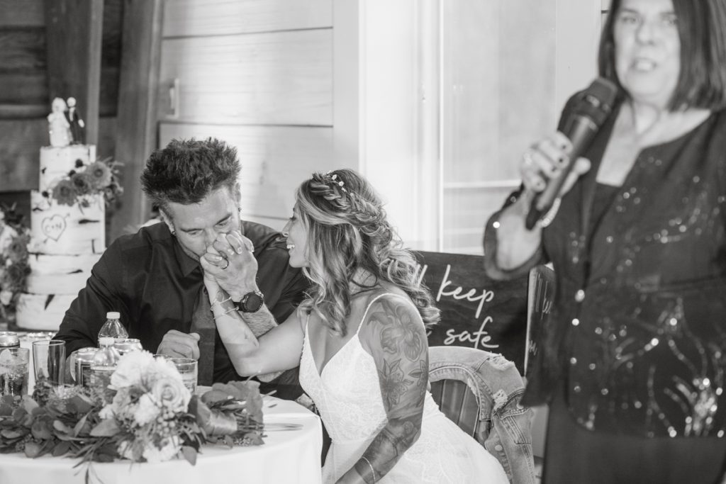 The Farm at Glenwood Mountain located in Sussex, NJ right by Mountain Creek Resort, this unique farm wedding venue was on my bucket list and I had the chance to photograph a wedding here with the best couple! Cristina and Nick, rock'n roll loving die hard fan of Marvel Studio duo celebrated their love and becoming one union at The Farm at Glenwood Mountain with fluffy cows in their backdrop. Cristina and Nick's love for each other is so real and true brought tears and smile on my eye and face the entire day. Cristina and Nick's The Farm and Glenwood Mountain wedding photographed by Hudson Valley, Catskills, NYC and NJ, Fun Wedding and Intimate Elopement Photographer | Hey Karis.