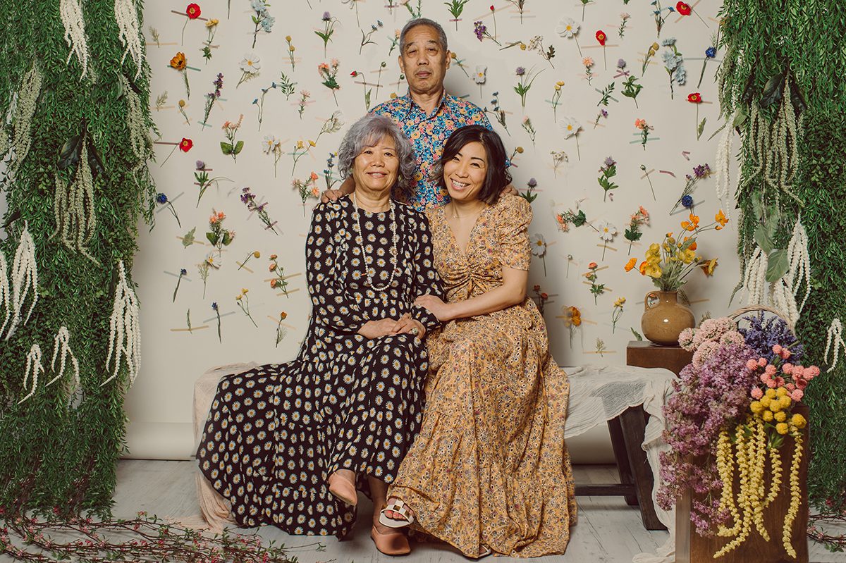 My studio spring mini set up is done and looking very fabulous. As launching of my studio and my very first studio spring mini session I've gotten my own family all dressed up in spring floral outfits and got them in front of the camera here at my studio in Plainfield, NJ. This studio photo session was extra joyful and special because it was joined by my parents, my two boys, my husband and our dog Elly! We laughed and looked at each other faces, stood and sat next to each other holding hands was a very successful first Studio Spring Mini here at Hey Karis' Studio Spring Mini. Come join me at my studio in Plainfield, NJ for floral spring mini session or for editorial portrait, family studio session.