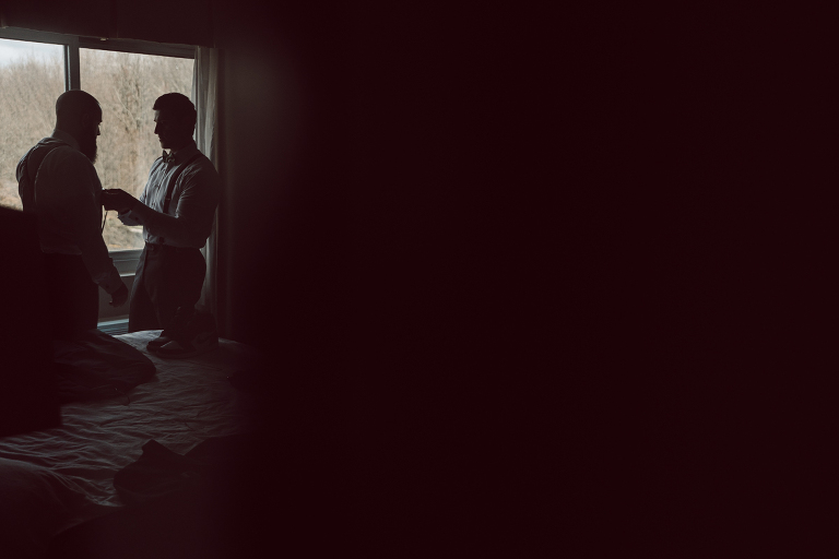 My first wedding of 2022 at Bear Brook Valley NJ celebrating Allie and Nick. It was very cold and windy March day at Bear Brook Valley but Allie and Nick were in their best spirits on their wedding day. Wind made it bit challenging during Allie and Nick's wedding portrait session but instead of fighting against the wind, we worked with the wind's direction becoming one with nature. Allie and Nick smiled, laughed and ran. Quick outdoor ceremony was held out in the front of Bear Brook Valley then for the rest of the evening Allie and Nick with their guests partied, danced in Bear Brook Valley's modern/rustic reception room. Allie and Nick's Bear Brook Valley wedding captured by Karis. Hey Karis is NY, NJ, Brooklyn, Hudson Valley and Catskills Wedding and Elopement Photographer.