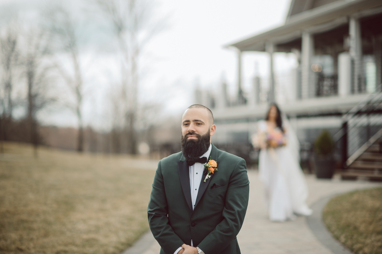 My first wedding of 2022 at Bear Brook Valley NJ celebrating Allie and Nick. It was very cold and windy March day at Bear Brook Valley but Allie and Nick were in their best spirits on their wedding day. Wind made it bit challenging during Allie and Nick's wedding portrait session but instead of fighting against the wind, we worked with the wind's direction becoming one with nature. Allie and Nick smiled, laughed and ran. Quick outdoor ceremony was held out in the front of Bear Brook Valley then for the rest of the evening Allie and Nick with their guests partied, danced in Bear Brook Valley's modern/rustic reception room. Allie and Nick's Bear Brook Valley wedding captured by Karis. Hey Karis is NY, NJ, Brooklyn, Hudson Valley and Catskills Wedding and Elopement Photographer.