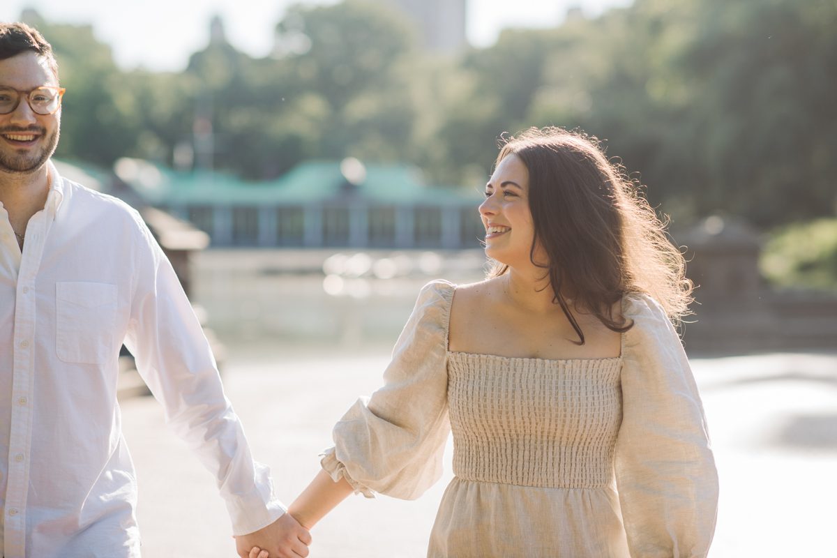 Early morning view of Bethesda Fountain doesn't get old, it's always romanic as ever! And sharing your Central Park morning with beautiful newly engaged couple is even better. Jackie and Nick shared their Saturday morning with me and I was able to capture some gorgeous images for them. Central Park NY engagement with Jackie and Nick captured by Karis. Hey Karis is NY, NJ, Brooklyn, Hudson Valley and Catskills Wedding and Elopement Photographer.