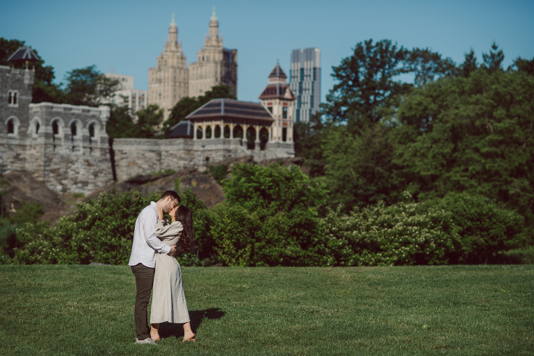 Early morning view of Bethesda Fountain doesn't get old, it's always romanic as ever! And sharing your Central Park morning with beautiful newly engaged couple is even better. Jackie and Nick shared their Saturday morning with me and I was able to capture some gorgeous images for them. Central Park NY engagement with Jackie and Nick captured by Karis. Hey Karis is NY, NJ, Brooklyn, Hudson Valley and Catskills Wedding and Elopement Photographer.