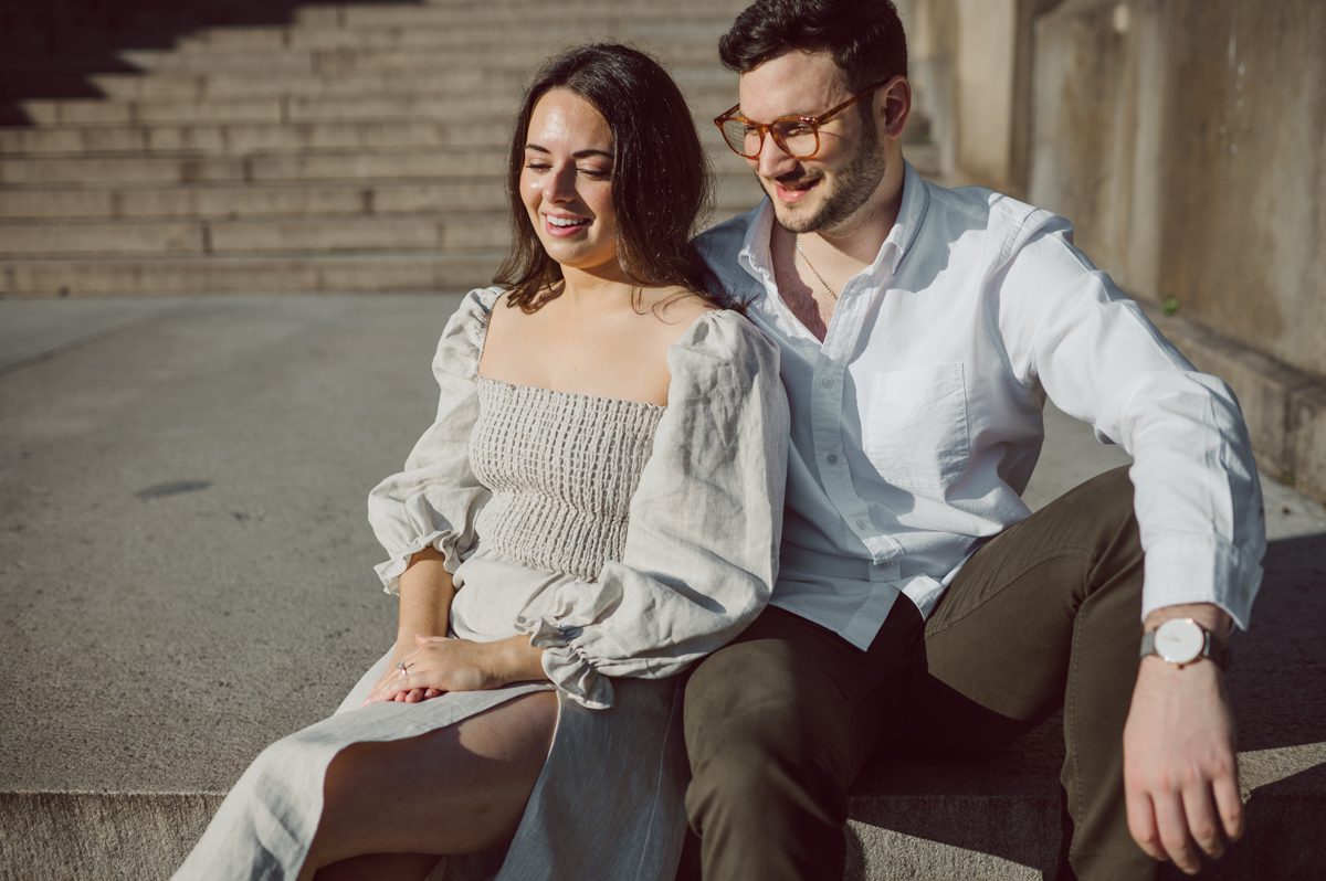 Early morning view of Bethesda Fountain doesn't get old, it's always romanic as ever! And sharing your Central Park morning with beautiful newly engaged couple is even better. Jackie and Nick shared their Saturday morning with me and I was able to capture some gorgeous images for them. Central Park NY engagement with Jackie and Nick captured by Karis. Hey Karis is NY, NJ, Brooklyn, Hudson Valley and Catskills Wedding and Elopement Photographer.