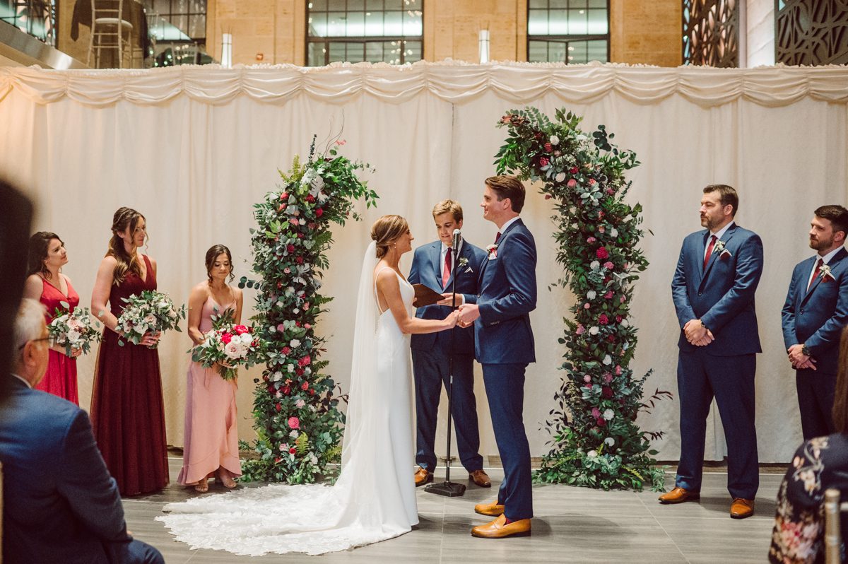  Lisa and Jon each got ready downtown Philly. Lisa at Philadelphia Marriott Old City and Jon at an airbnb on Ludlow Street Philly. Lisa and Jon got photo permit to all the gardens and landmarks near Union Trust. First look at 18th Century Garden then wedding photos at Rose Garden, Merchants Exchange Building, Front steps of First Bank and final photos in front of City Hall. Then we headed back to Union Trust to get Lisa and Jon married then to party like rock stars! Lisa and Jon's Union Trust Philadelphia wedding captured by Hey Karis is NY, NJ, Brooklyn, Hudson Valley and Catskills Wedding and Elopement Photographer.