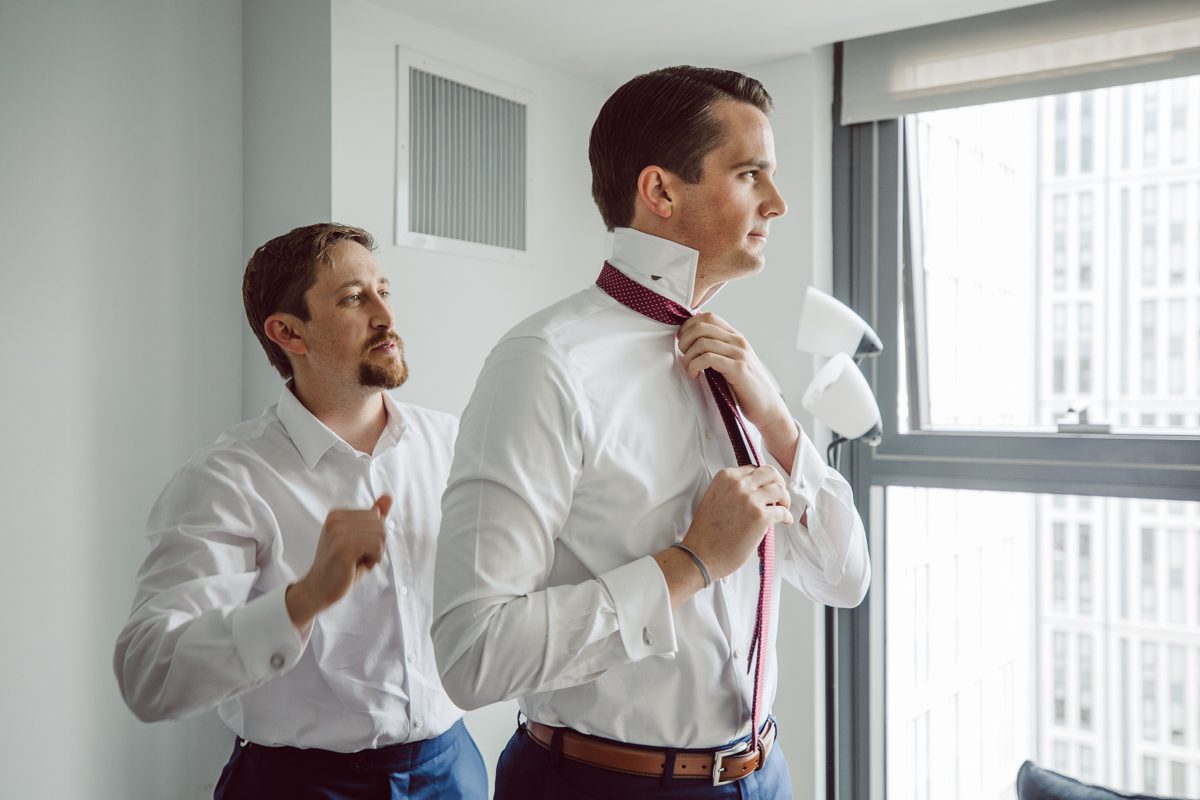 Lisa and Jon each got ready downtown Philly. Lisa at Philadelphia Marriott Old City and Jon at an airbnb on Ludlow Street Philly. Lisa and Jon got photo permit to all the gardens and landmarks near Union Trust. First look at 18th Century Garden then wedding photos at Rose Garden, Merchants Exchange Building, Front steps of First Bank and final photos in front of City Hall. Then we headed back to Union Trust to get Lisa and Jon married then to party like rock stars! Lisa and Jon's Union Trust Philadelphia wedding captured by Hey Karis is NY, NJ, Brooklyn, Hudson Valley and Catskills Wedding and Elopement Photographer.