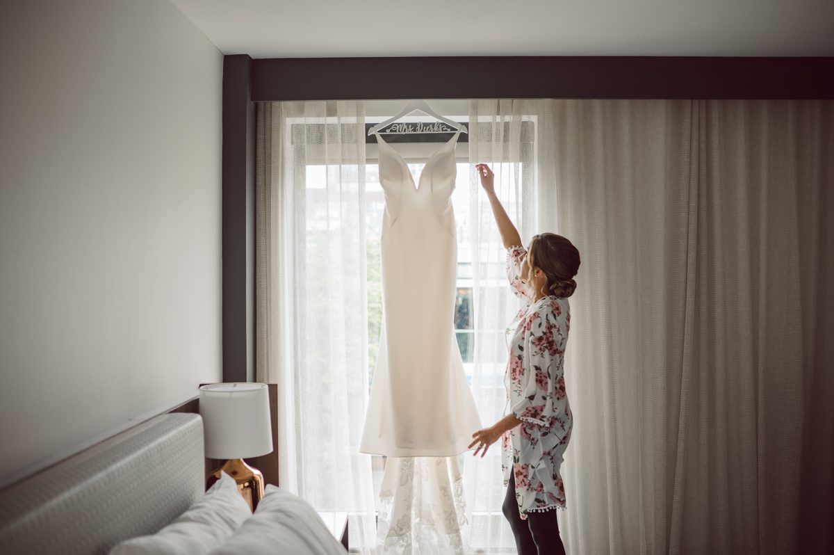 Lisa and Jon each got ready downtown Philly. Lisa at Philadelphia Marriott Old City and Jon at an airbnb on Ludlow Street Philly. Lisa and Jon got photo permit to all the gardens and landmarks near Union Trust. First look at 18th Century Garden then wedding photos at Rose Garden, Merchants Exchange Building, Front steps of First Bank and final photos in front of City Hall. Then we headed back to Union Trust to get Lisa and Jon married then to party like rock stars! Lisa and Jon's Union Trust Philadelphia wedding captured by Hey Karis is NY, NJ, Brooklyn, Hudson Valley and Catskills Wedding and Elopement Photographer.