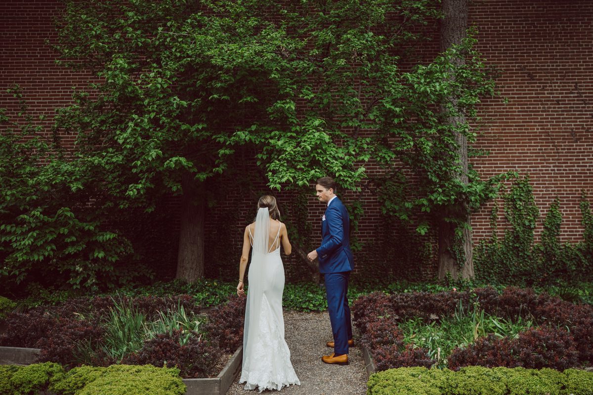  Lisa and Jon each got ready downtown Philly. Lisa at Philadelphia Marriott Old City and Jon at an airbnb on Ludlow Street Philly. Lisa and Jon got photo permit to all the gardens and landmarks near Union Trust. First look at 18th Century Garden then wedding photos at Rose Garden, Merchants Exchange Building, Front steps of First Bank and final photos in front of City Hall. Then we headed back to Union Trust to get Lisa and Jon married then to party like rock stars! Lisa and Jon's Union Trust Philadelphia wedding captured by Hey Karis is NY, NJ, Brooklyn, Hudson Valley and Catskills Wedding and Elopement Photographer.