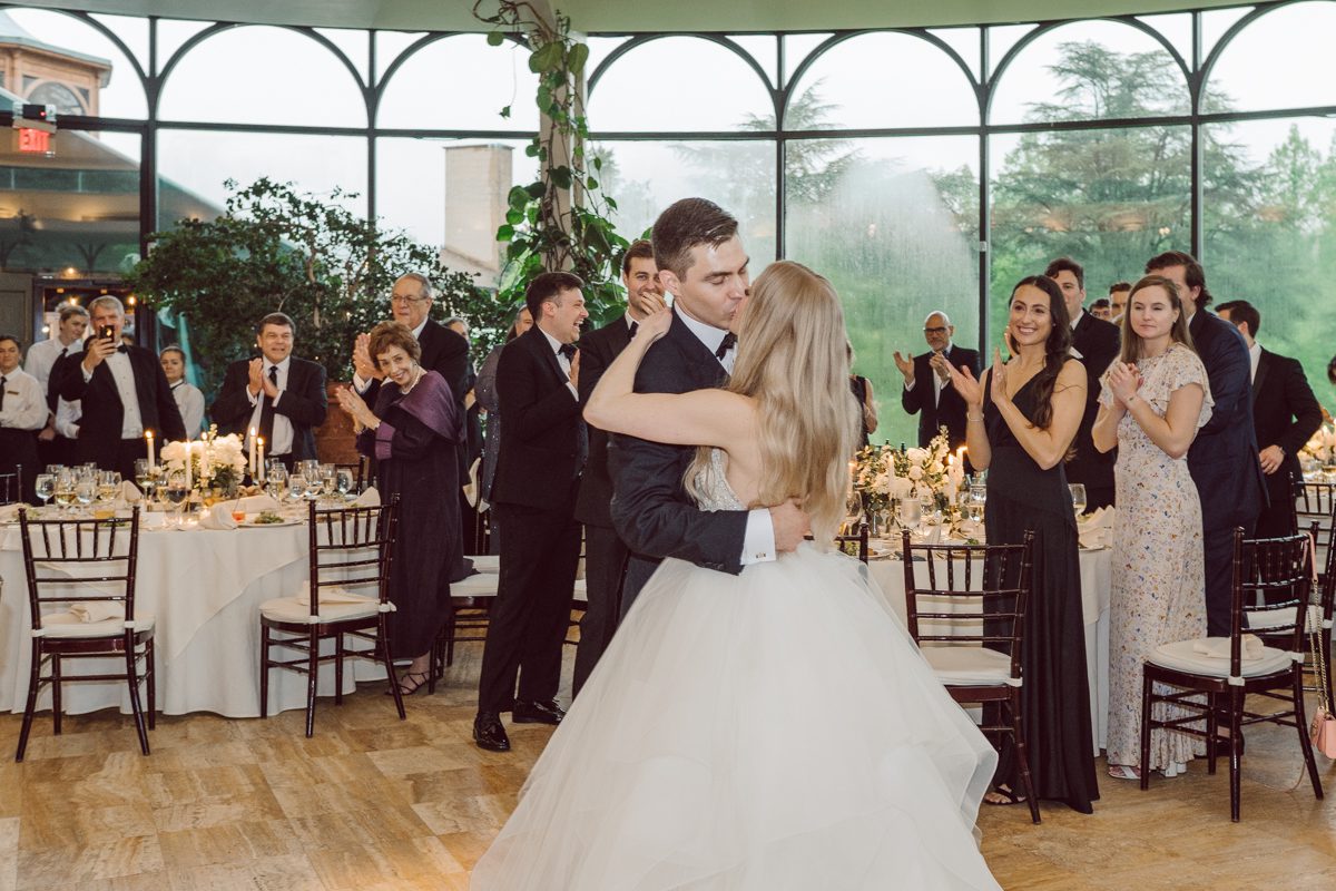 In beautiful Princeton, NJ sits Jasna Polana. This unique wedding venue which is part of TPC Jasna Polana Country Club with it's Tuscany like exterior with cobble stone circular entry way with ground fountain. You'll feel like a royal family when you get married here. It was raining on Hillary and Will's wedding day, so we didn't get to explore the grounds as much as we would have like to but this brave bride Hillary was willing to go out into the rain for outdoor photos on her wedding day. Incredible colors with all the greens, white flowers from the back garden, Hillary's white wedding dress created such a romantic contrast against the deep greens, blues it was such a incredible day. I had such a fun time capturing Hillary and Will on their wedding day at Jasna Polana and can not wait to come back to this gorgeous venue on a dry day to capture more moments. Hillary and Will's Jasna Polana Princeton NJ wedding  captured by Karis from Hey Karis NY, NJ, Brooklyn, Hudson Valley and Catskills Wedding and Elopement Photographer.