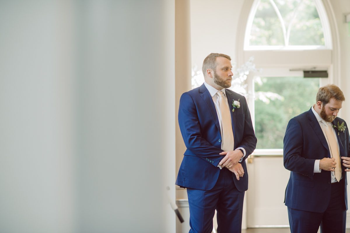 It literally felt like 1000 degrees on Faith and Joe’s wedding at Park Chateau Estate and Gardens. Sun was out and had no plan to hide, not a single cloud in the sky. Despite the gorgeous gardens at Park Chateau Faith and Joe decide to stay cool and alive indoors. I totally don’t blame them, I would much rather be indoor with AC. Thankfully the bridal and groom’s suite at Park Chateau Estate and Gardens is very photogenic with lots of windows. I fully utilized the bridal suite for faith’s getting ready, formal photos with her bridesmaids, first look with her father and her solo photos all before the ceremony. Ceremony was held at the chapel onsite at Park Chateau making everything easy. After the ceremony Faith and Joe did quick few photos outside, some family and group photos then quickly ran indoors before they melted onto the beautiful gardens of Park Chateau. The reception room was filled with peonies and cherry branches it was gorgeous, perfect HOT spring wedding decor. Faith and Joe enjoyed their wedding day the way they wanted by eating drinking and dancing mingling with their guests inside under Cool AC. Faith and Joe’s Park Chateau Estate and Gardens Wedding captured by Karis from Hey Karis NY, NJ, Brooklyn, Hudson Valley and Catskills Wedding and Elopement Photographer.