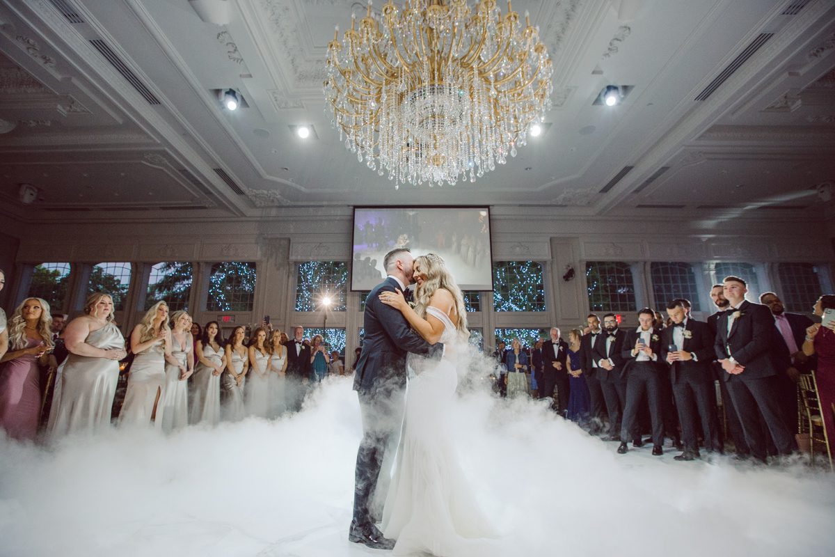 At Florentine Gardens in River Vale NJ celebrating Sam and Mike's wedding. Here at Florentine Gardens you'll get your amazing ballroom, gorgeous landscaped garden and during Sam and Mike's wedding day the roses were in full bloom it was truly beautiful. With roses in full bloom at the rose garden in Florentine Gardens, Sam and Mike's outdoor wedding ceremony was gorgeous bit hot but so gorgeous. And we were fully able to enjoy the roses during Sam and Mike's wedding portrait session. Sam and Mike's Florentine Gardens, NJ wedding captured by Karis from Hey Karis NY, NJ, Brooklyn, Hudson Valley and Catskills Wedding and Elopement Photographer.