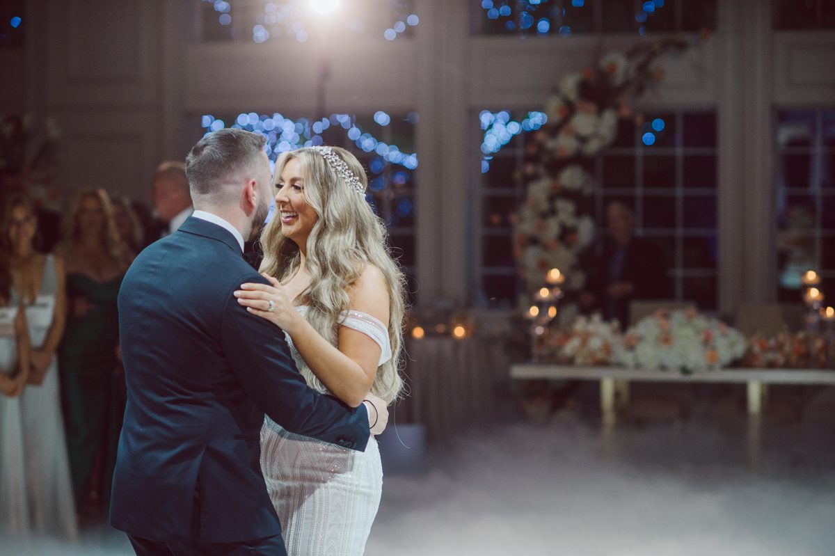 At Florentine Gardens in River Vale NJ celebrating Sam and Mike's wedding. Here at Florentine Gardens you'll get your amazing ballroom, gorgeous landscaped garden and during Sam and Mike's wedding day the roses were in full bloom it was truly beautiful. With roses in full bloom at the rose garden in Florentine Gardens, Sam and Mike's outdoor wedding ceremony was gorgeous bit hot but so gorgeous. And we were fully able to enjoy the roses during Sam and Mike's wedding portrait session. Sam and Mike's Florentine Gardens, NJ wedding captured by Karis from Hey Karis NY, NJ, Brooklyn, Hudson Valley and Catskills Wedding and Elopement Photographer.