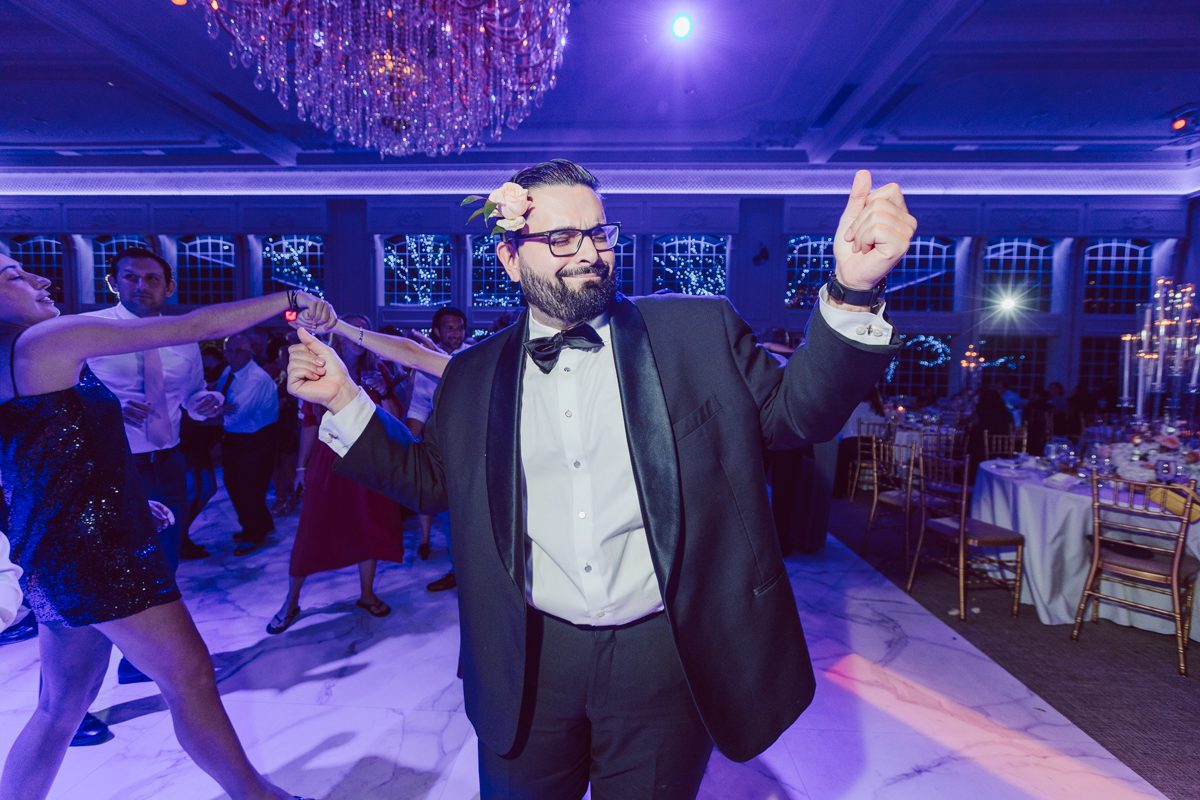 At Florentine Gardens in River Vale NJ celebrating Sam and Mike's wedding. Here at Florentine Gardens you'll get your amazing ballroom, gorgeous landscaped garden and during Sam and Mike's wedding day the roses were in full bloom it was truly beautiful. With roses in full bloom at the rose garden in Florentine Gardens, Sam and Mike's outdoor wedding ceremony was gorgeous bit hot but so gorgeous. And we were fully able to enjoy the roses during Sam and Mike's wedding portrait session. Sam and Mike's Florentine Gardens, NJ wedding captured by Karis from Hey Karis NY, NJ, Brooklyn, Hudson Valley and Catskills Wedding and Elopement Photographer.