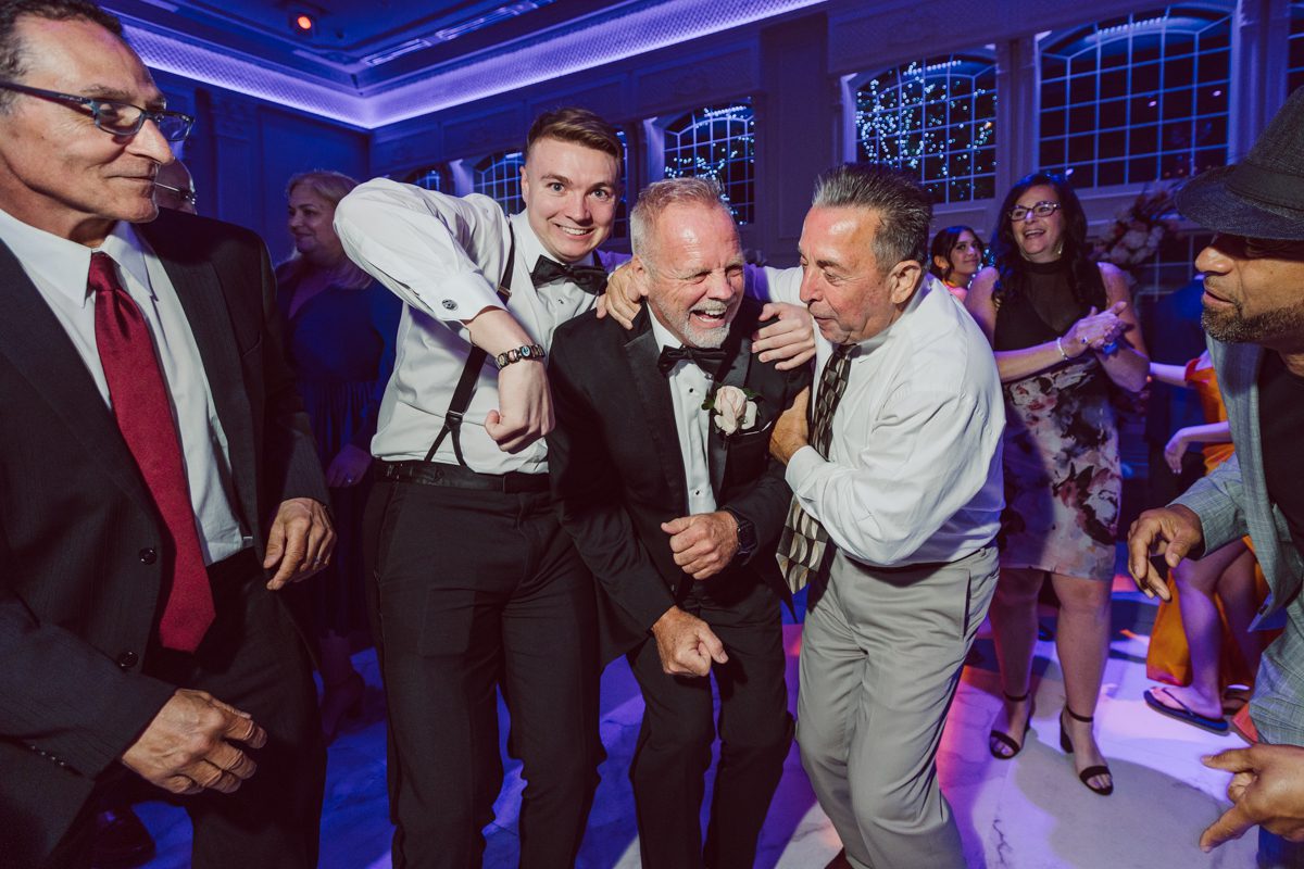 At Florentine Gardens in River Vale NJ celebrating Sam and Mike's wedding. Here at Florentine Gardens you'll get your amazing ballroom, gorgeous landscaped garden and during Sam and Mike's wedding day the roses were in full bloom it was truly beautiful. With roses in full bloom at the rose garden in Florentine Gardens, Sam and Mike's outdoor wedding ceremony was gorgeous bit hot but so gorgeous. And we were fully able to enjoy the roses during Sam and Mike's wedding portrait session. Sam and Mike's Florentine Gardens, NJ wedding captured by Karis from Hey Karis NY, NJ, Brooklyn, Hudson Valley and Catskills Wedding and Elopement Photographer.