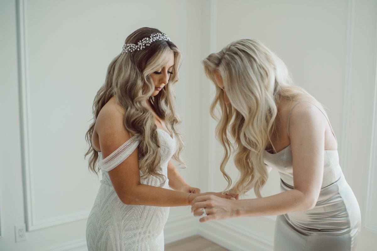 At Florentine Gardens in River Vale NJ celebrating Sam and Mike's wedding. Here at Florentine Gardens you'll get your amazing ballroom, gorgeous landscaped garden and during Sam and Mike's wedding day the roses were in full bloom it was truly beautiful. With roses in full bloom at the rose garden in Florentine Gardens, Sam and Mike's outdoor wedding ceremony was gorgeous bit hot but so gorgeous. And we were fully able to enjoy the roses during Sam and Mike's wedding portrait session. Sam and Mike's Florentine Gardens, NJ wedding captured by Karis from Hey Karis NY, NJ, Brooklyn, Hudson Valley and Catskills Wedding and Elopement Photographer.